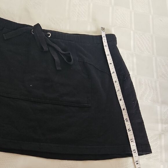 Guess Black Mini Skirt Tie Front Casual - Picture 4 of 16